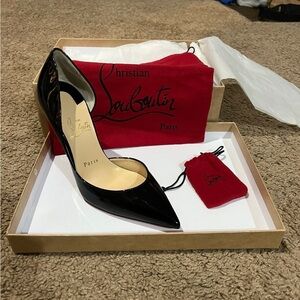 Christian Louboutin Black Patent Leather Heels